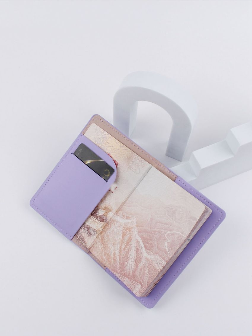 Letter Graphic Passport Case