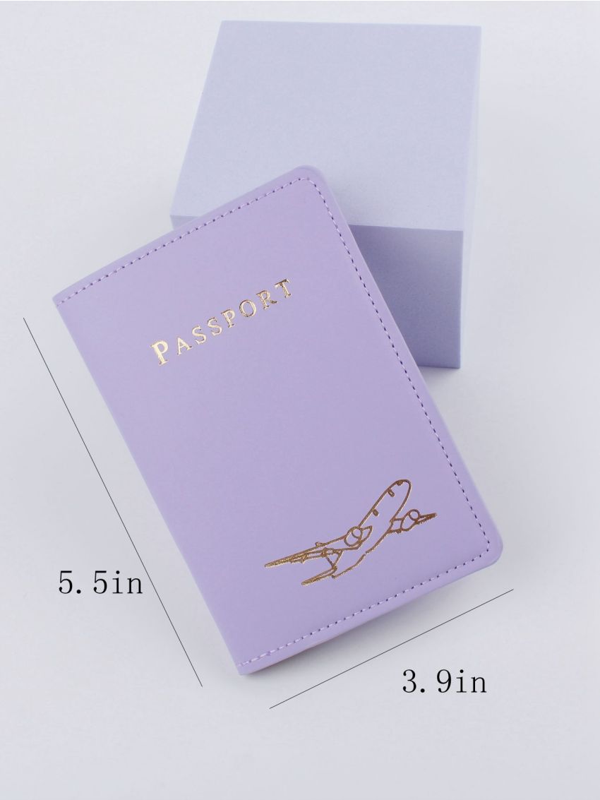 Letter Graphic Passport Case