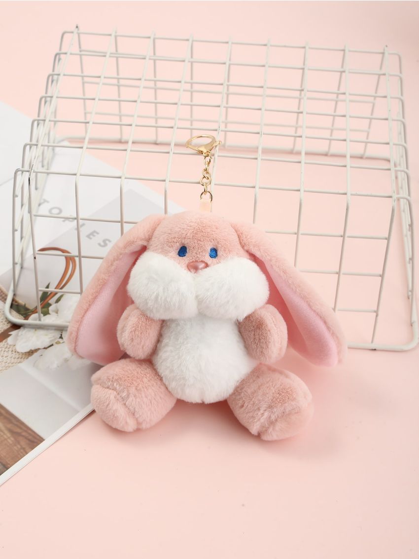 Fluffy Rabbit Design Bag Charm