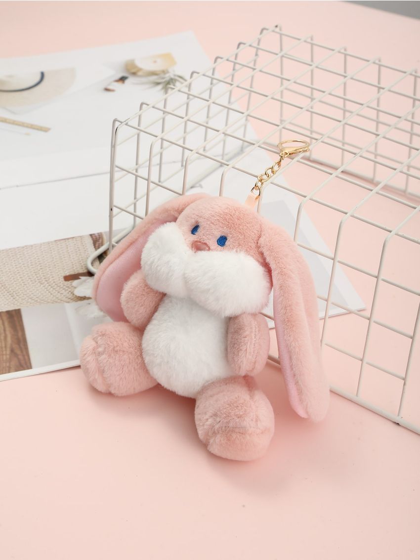 Fluffy Rabbit Design Bag Charm