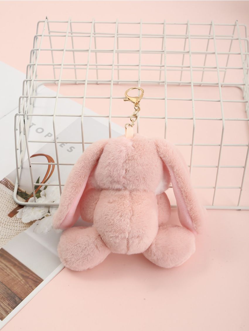 Fluffy Rabbit Design Bag Charm