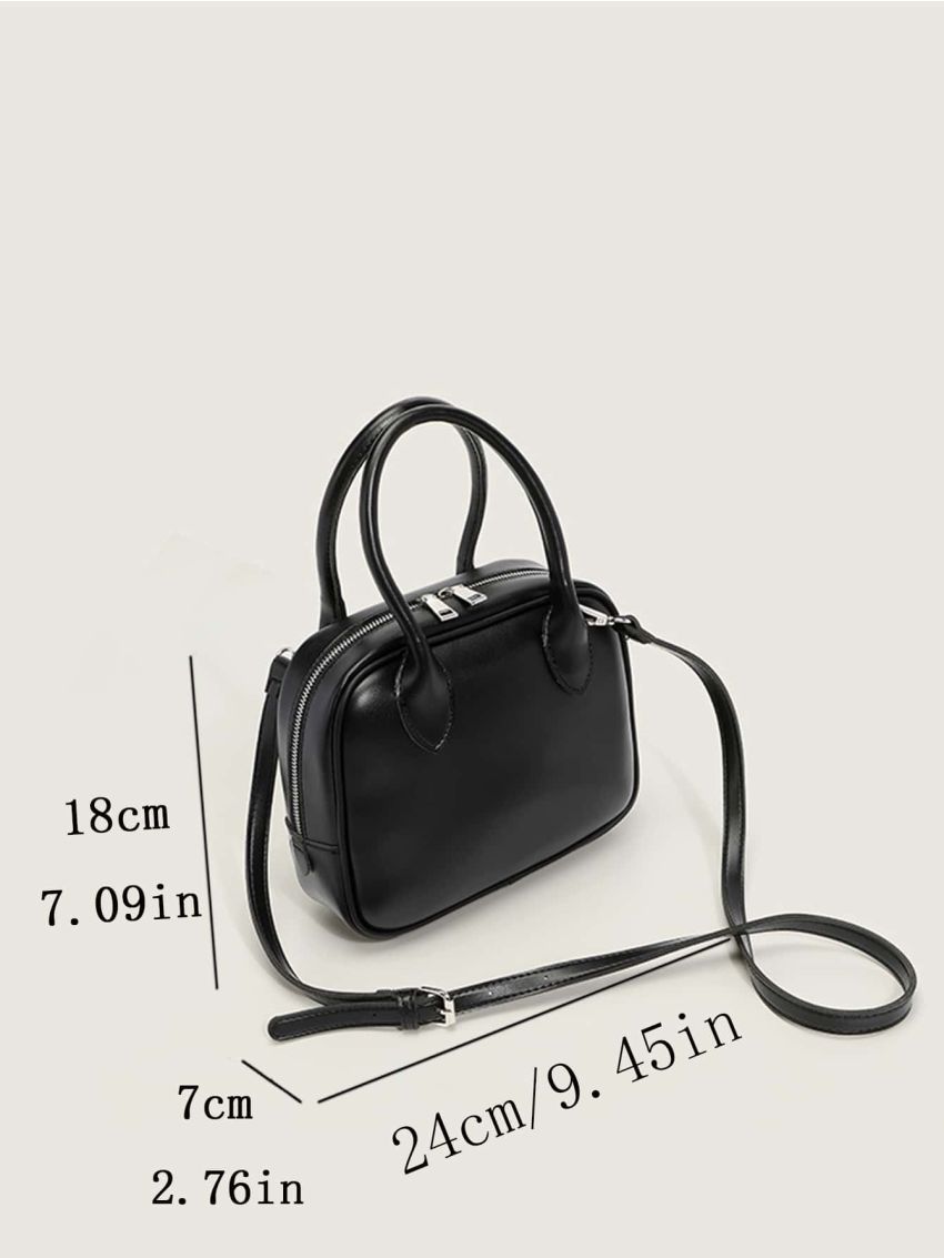 Minimalist Double Handle Square Bag