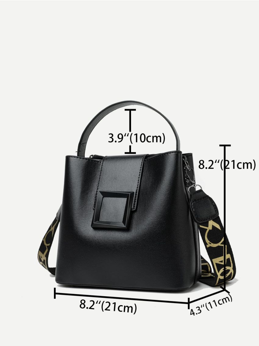 Minimalist Top Handle Bucket Bag