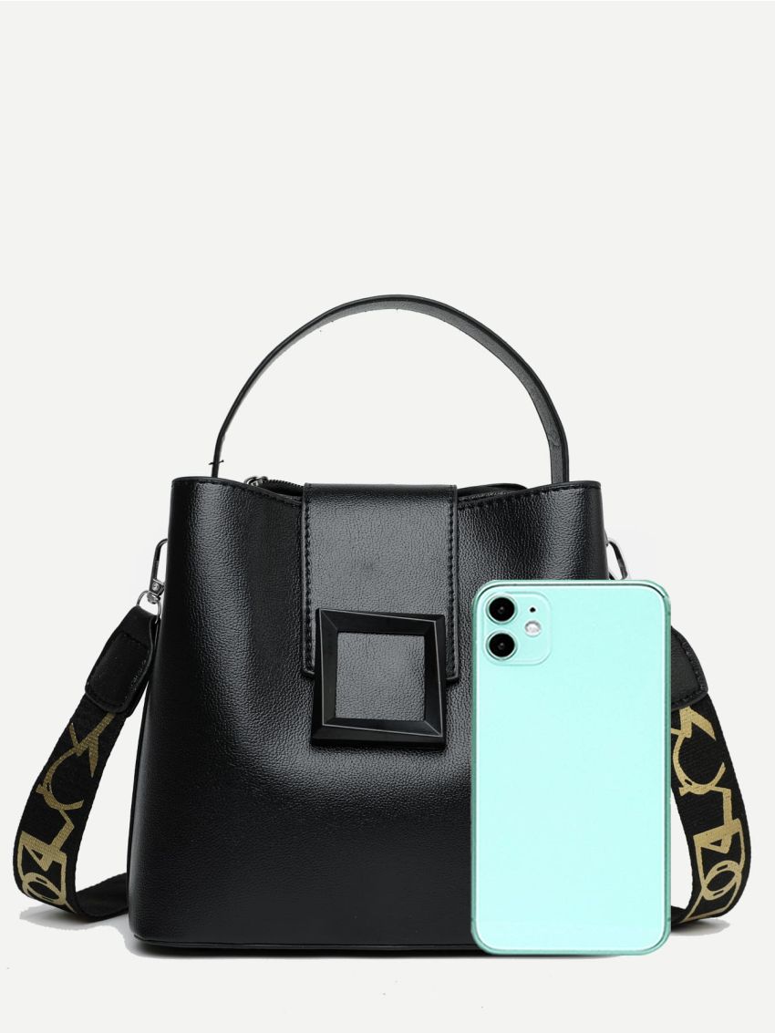 Minimalist Top Handle Bucket Bag