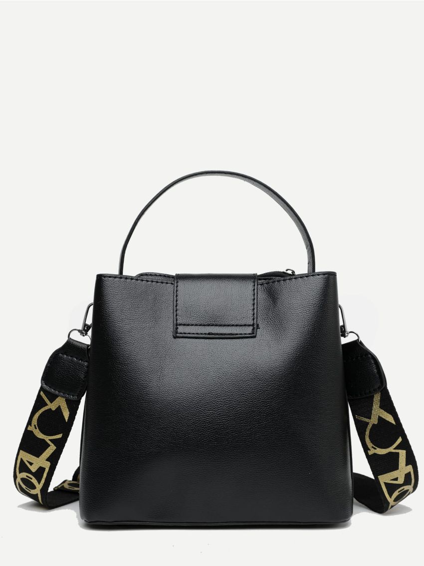 Minimalist Top Handle Bucket Bag