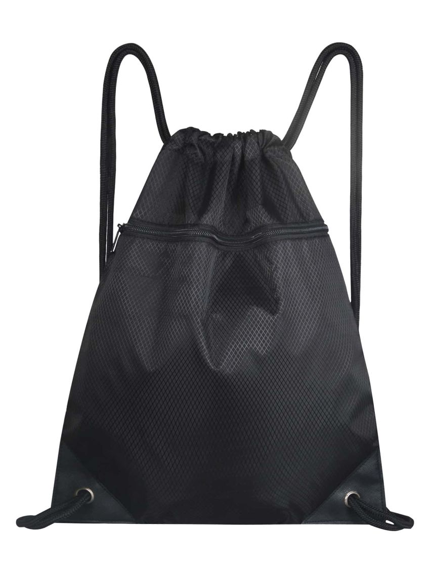 Geometric Pattern Large Capacity Drawstring Backpack