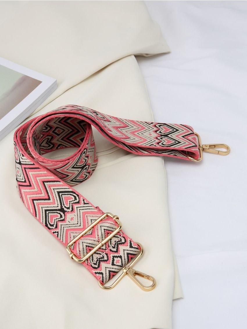 Geometric Pattern Adjustable Bag Strap