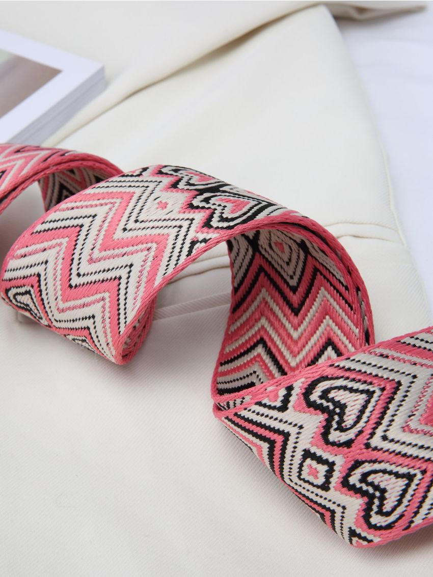 Geometric Pattern Adjustable Bag Strap