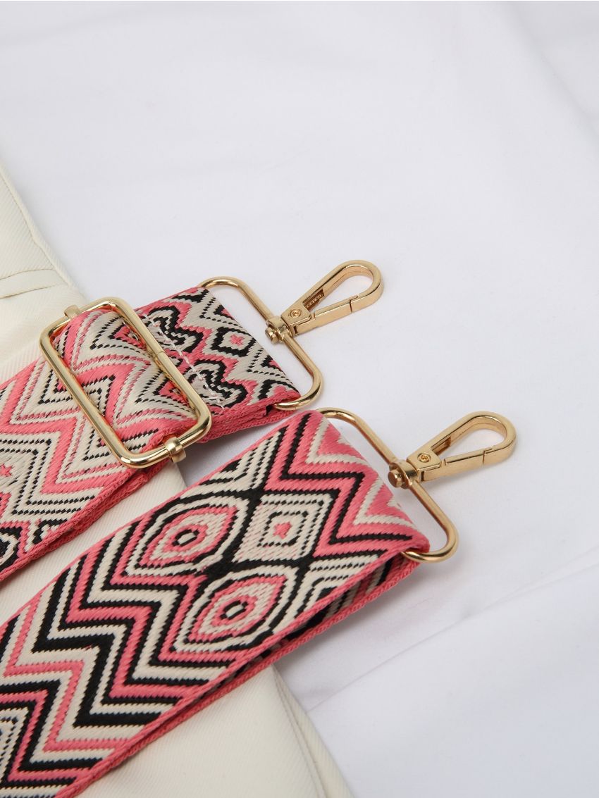 Geometric Pattern Adjustable Bag Strap