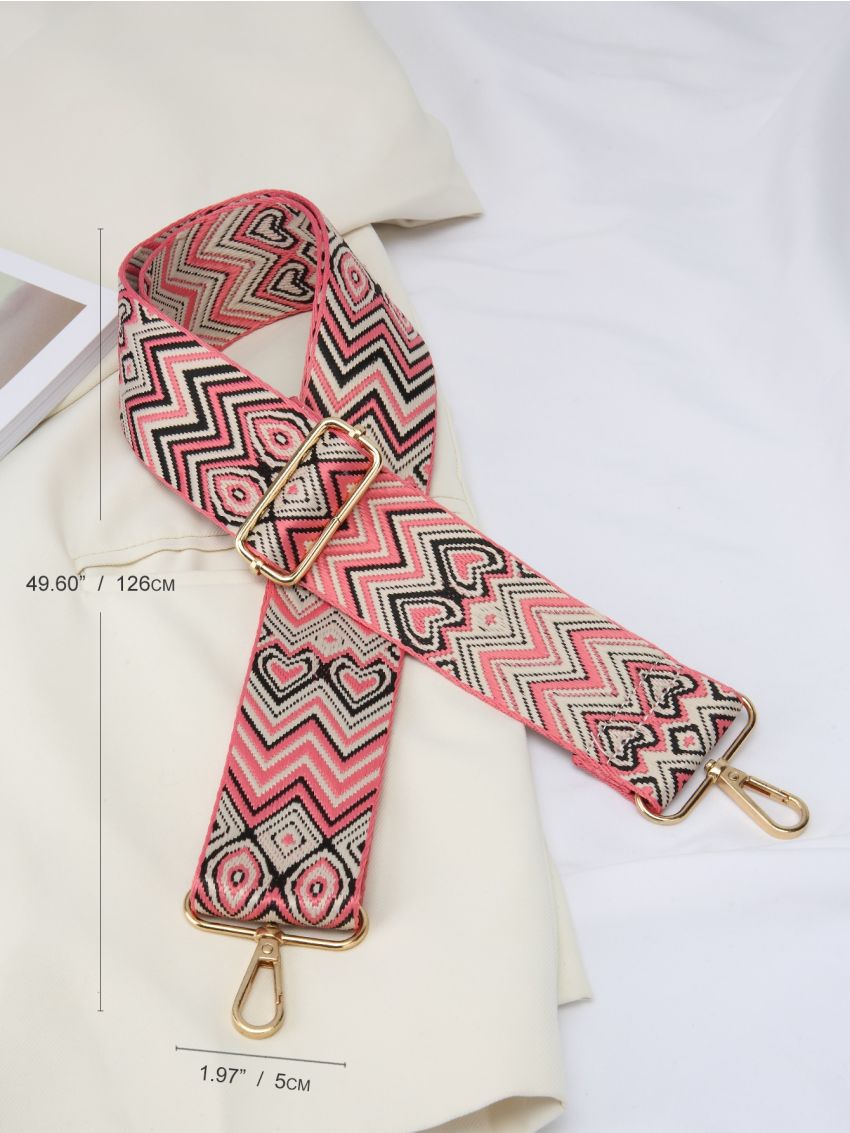 Geometric Pattern Adjustable Bag Strap