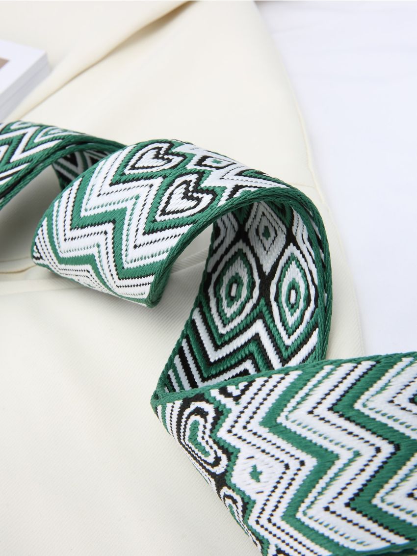 Geometric Pattern Adjustable Bag Strap