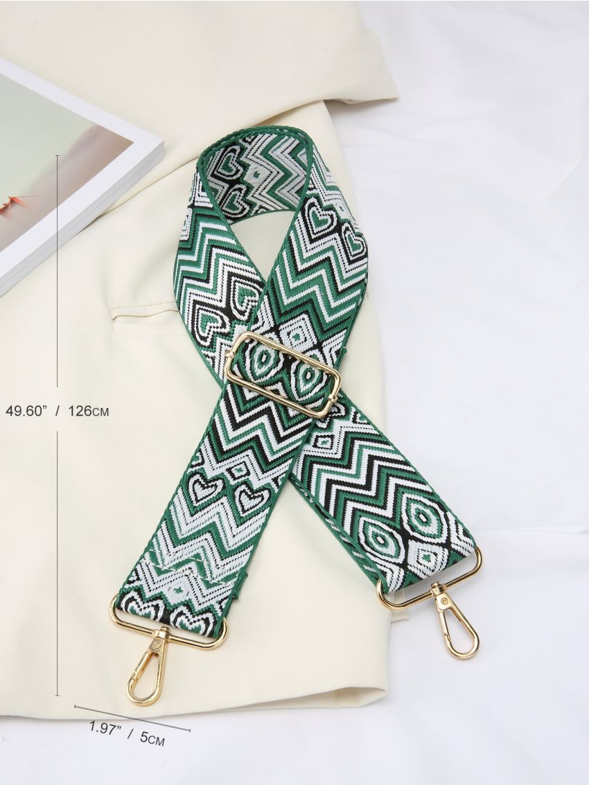 Geometric Pattern Adjustable Bag Strap