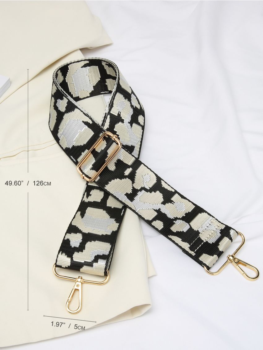 Houndstooth Pattern Bag Strap