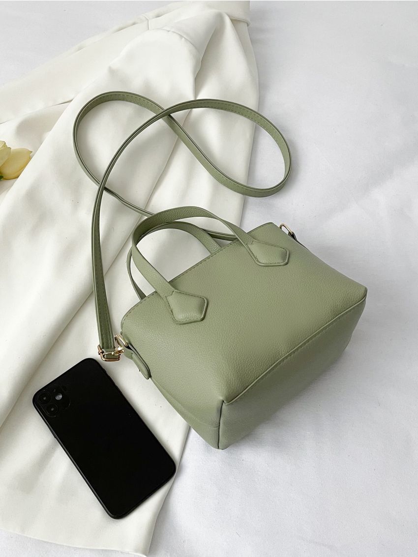 Double Handle Bucket Bag