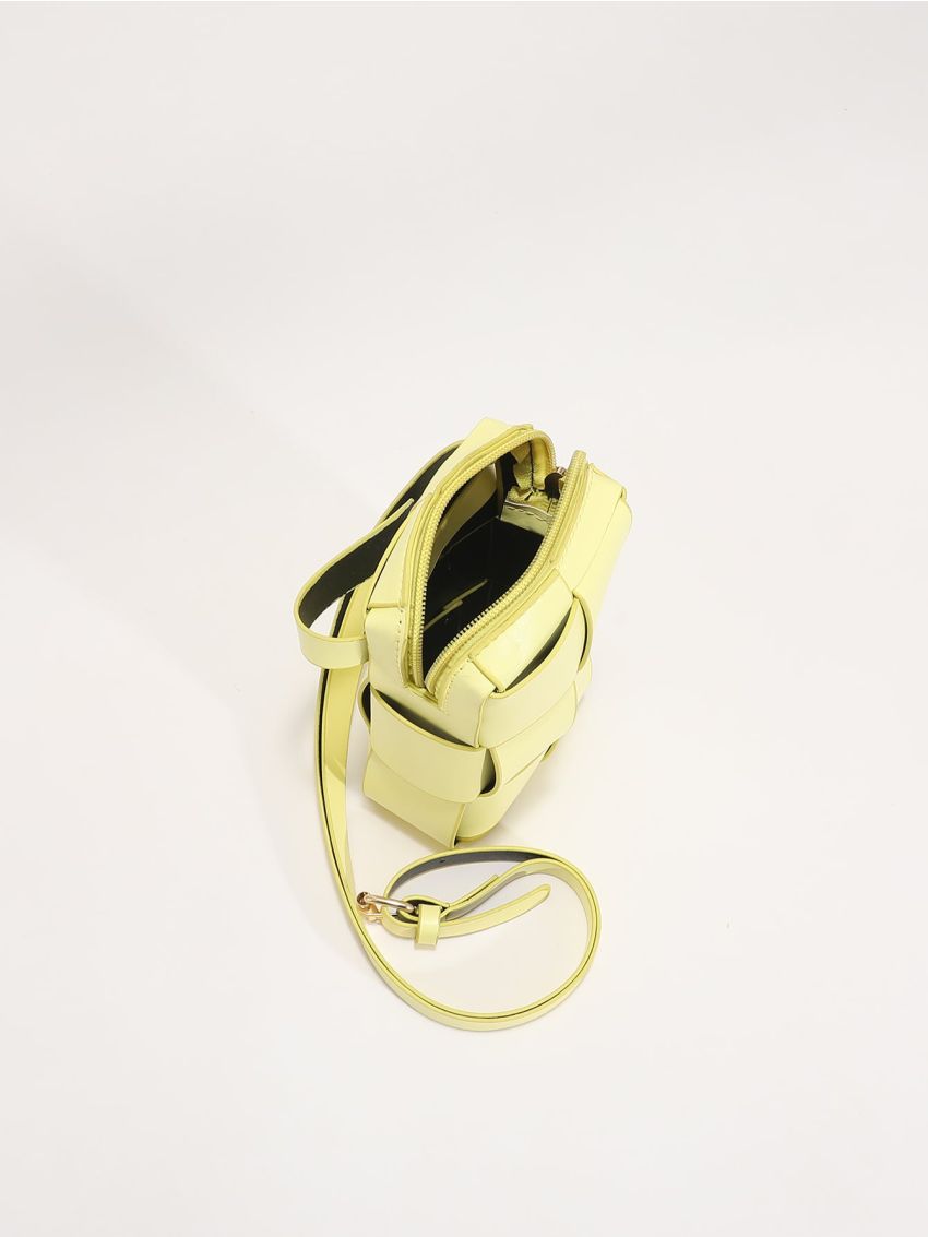 Mini Minimalist Braided Design Crossbody Bag