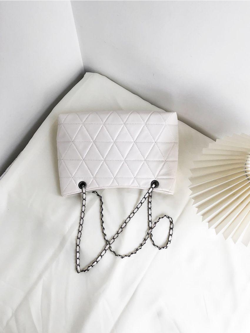 Stitch Detail Shoulder Tote Bag