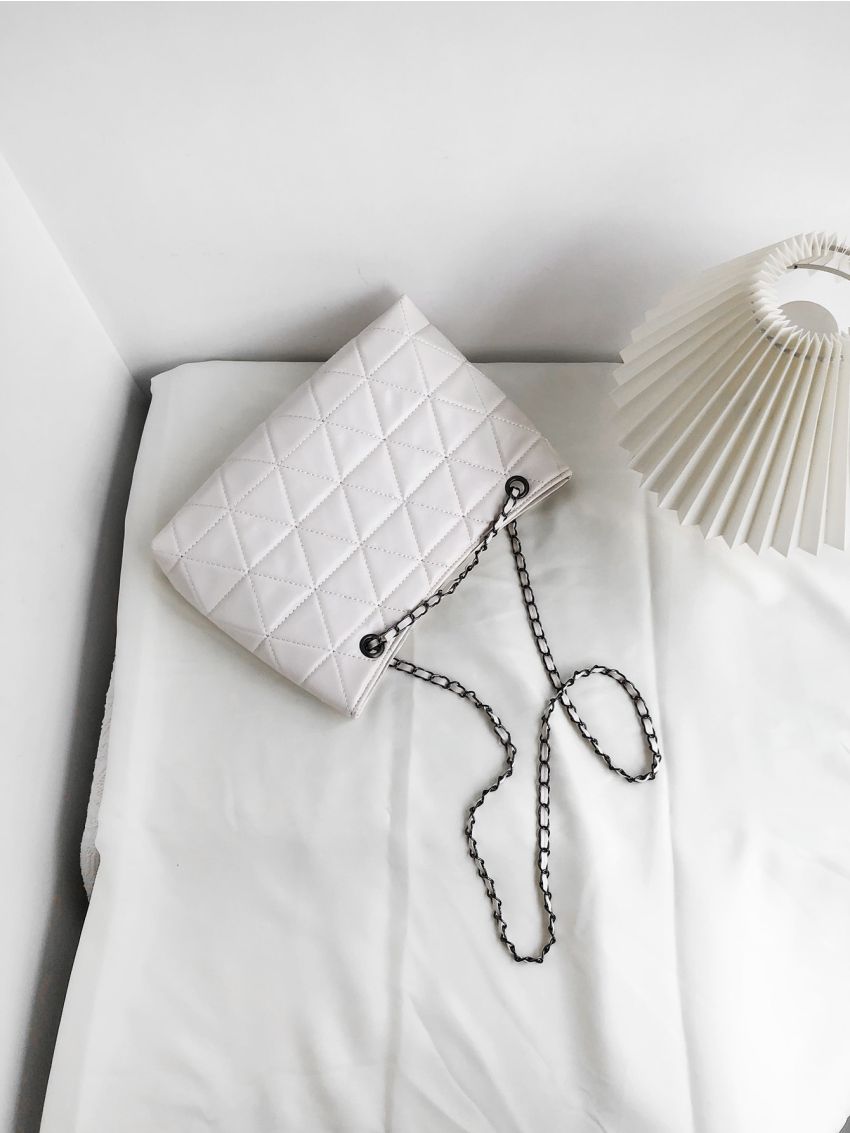 Stitch Detail Shoulder Tote Bag