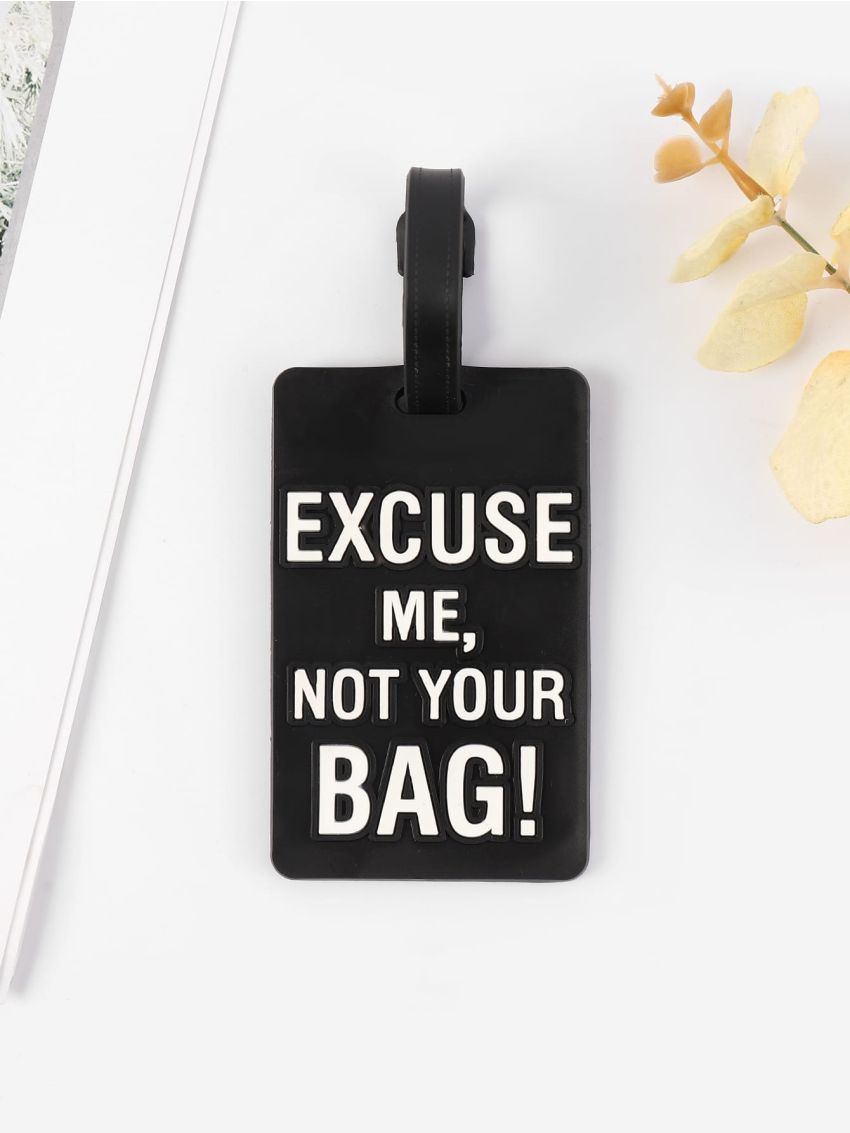 Letter Graphic Luggage Tag