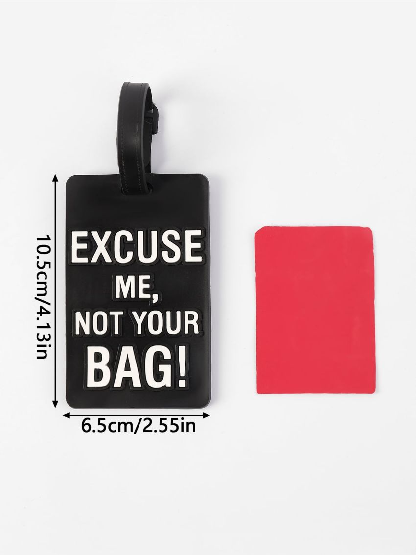 Letter Graphic Luggage Tag
