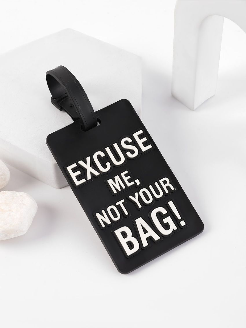 Letter Graphic Luggage Tag