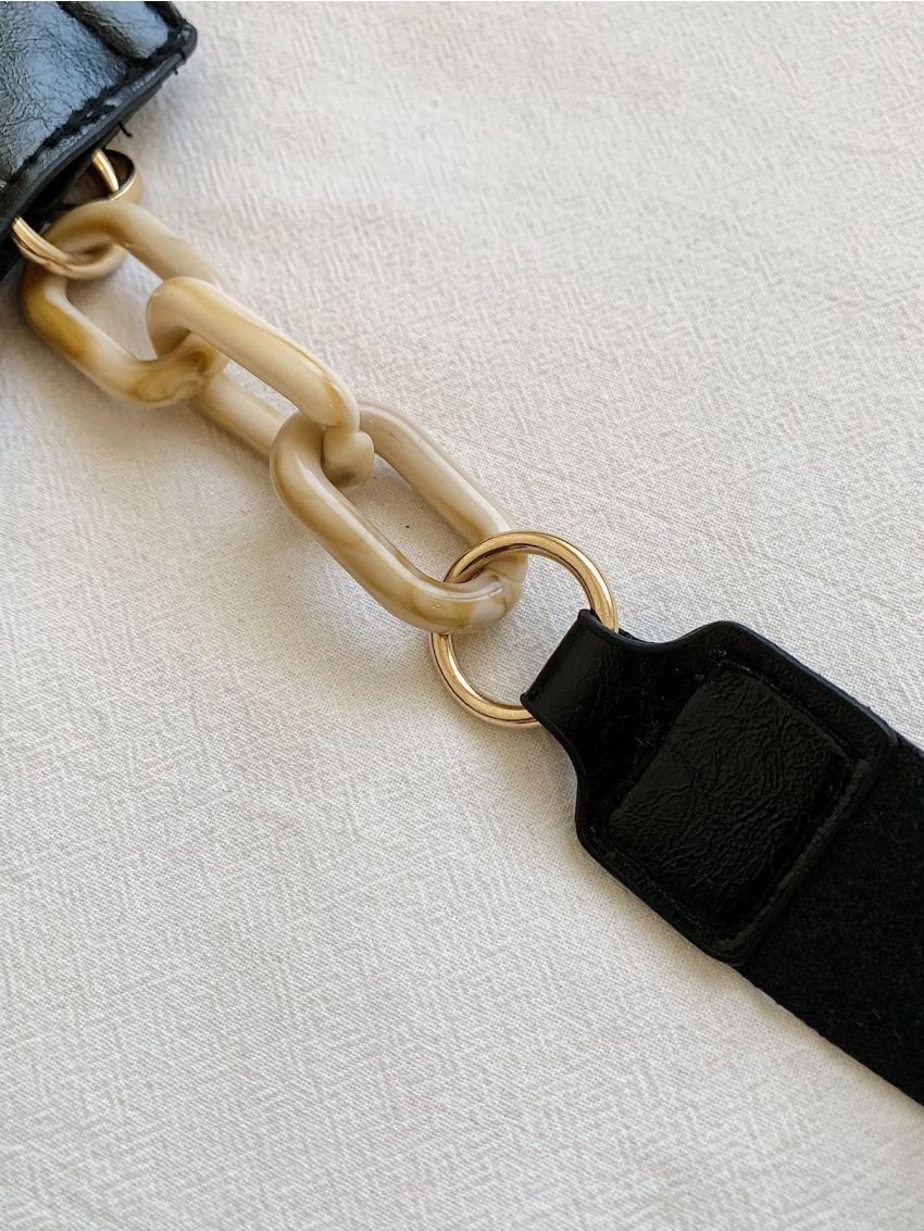 Chain Decor Square Bag