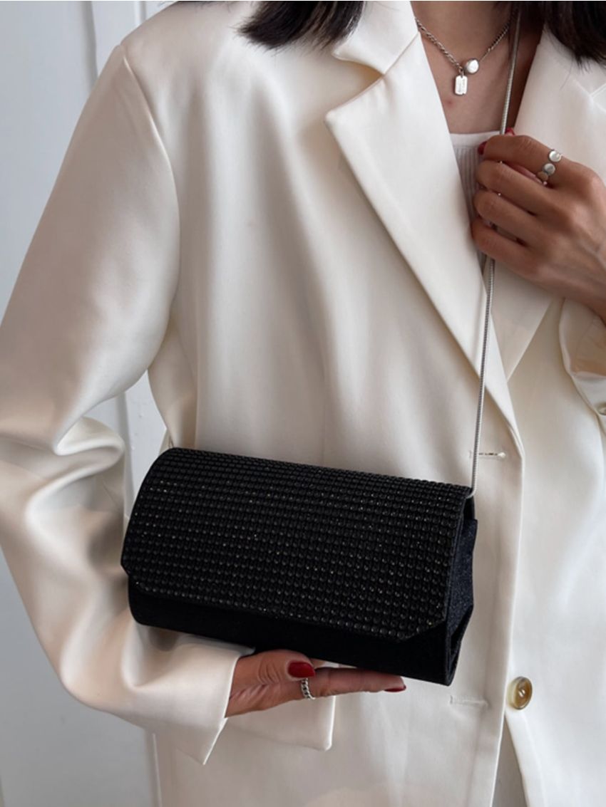 Minimalist Flap Chain Square Bag