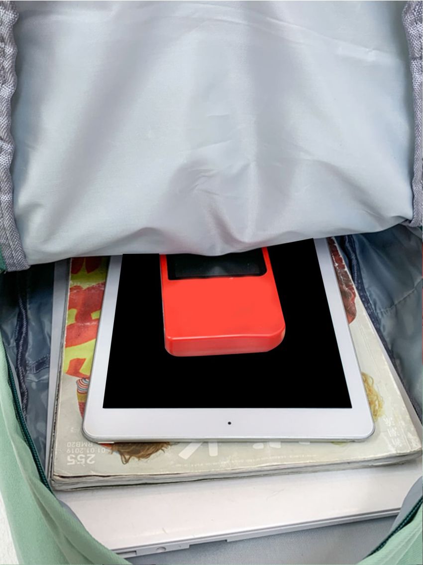 Cow Print Buckle Decor Functional Backpack