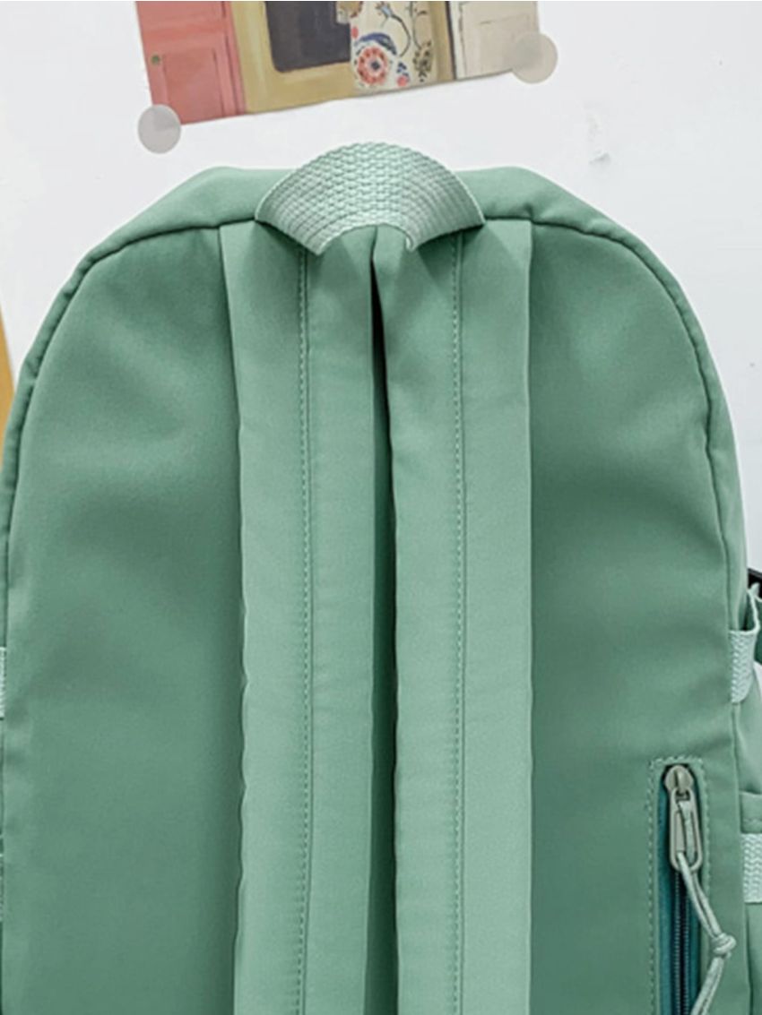 Cow Print Buckle Decor Functional Backpack