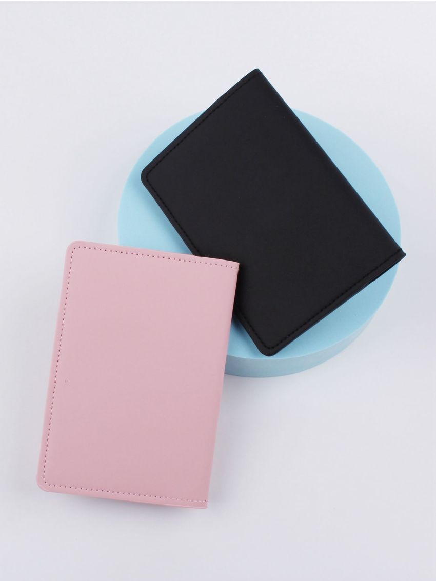 2pcs Lip & Slogan Graphic Passport Case