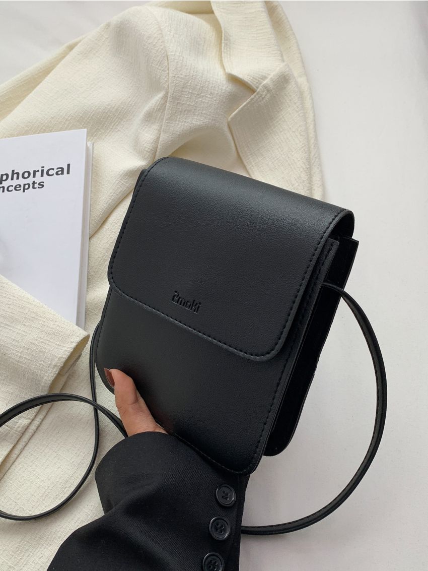 Mini Letter Embossed Flap Square Bag