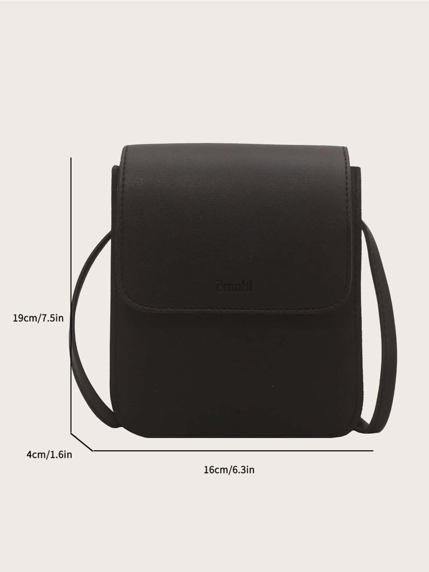 Mini Letter Embossed Flap Square Bag