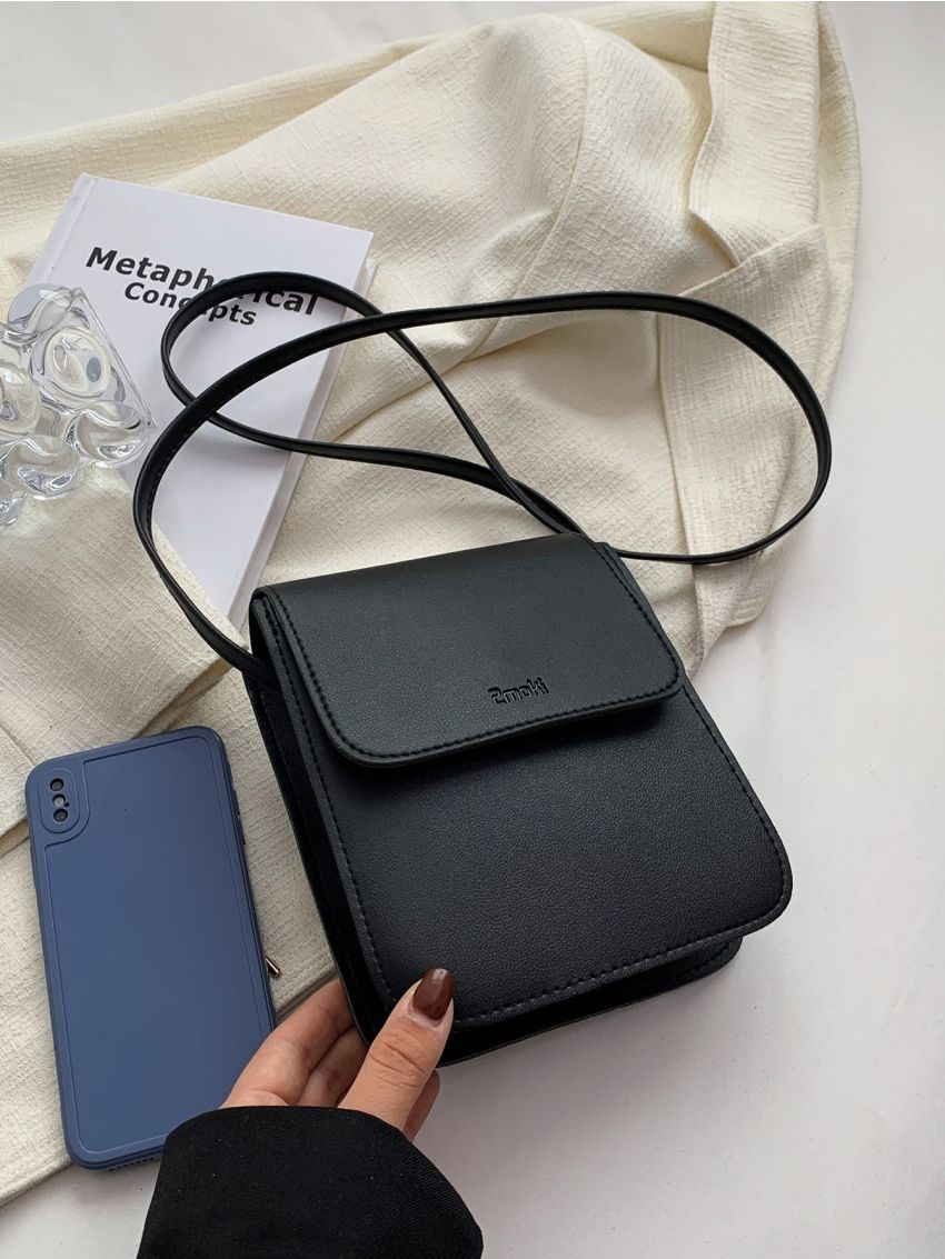 Mini Letter Embossed Flap Square Bag