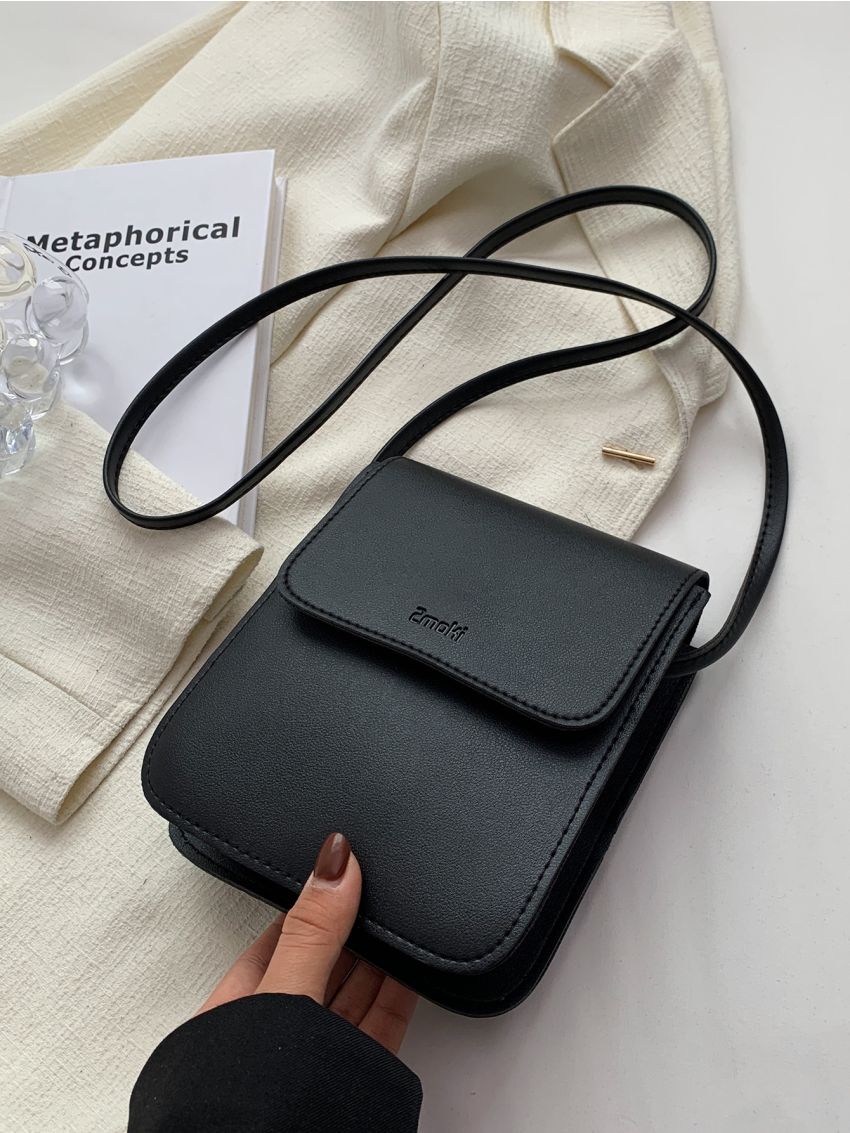 Mini Letter Embossed Flap Square Bag