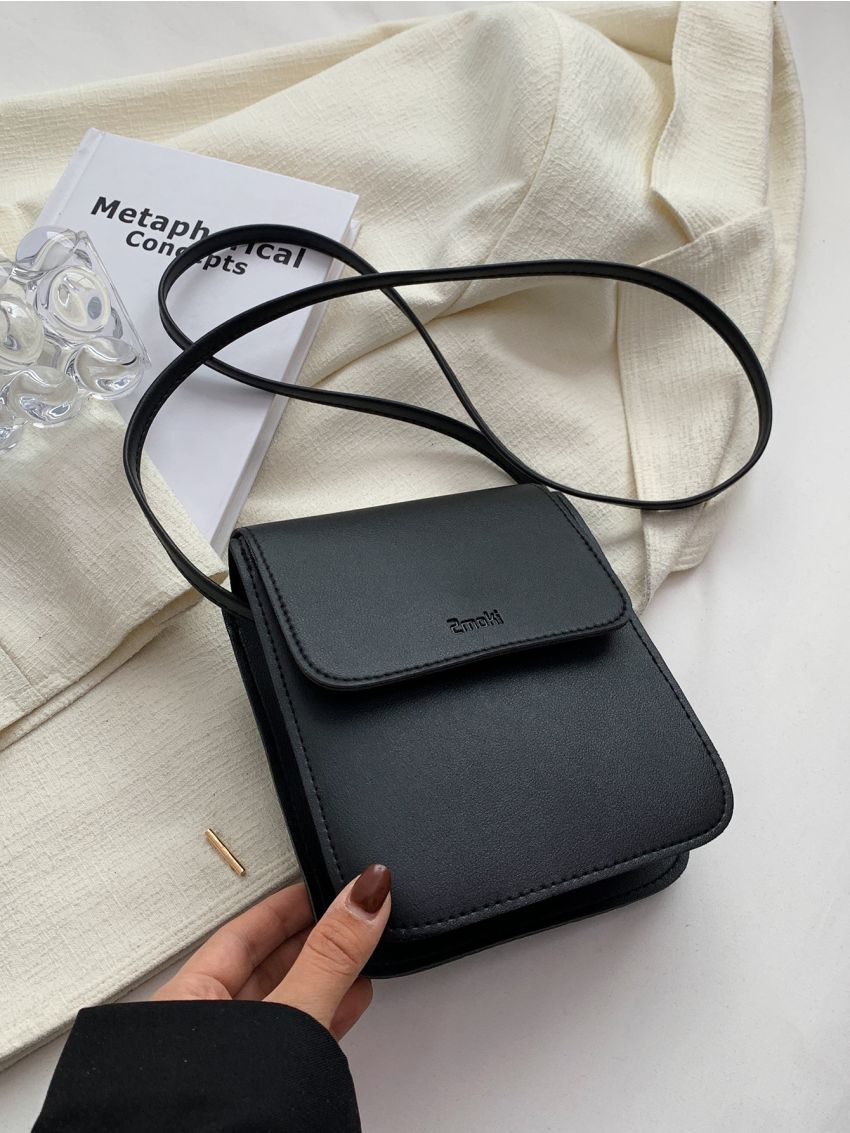 Mini Letter Embossed Flap Square Bag