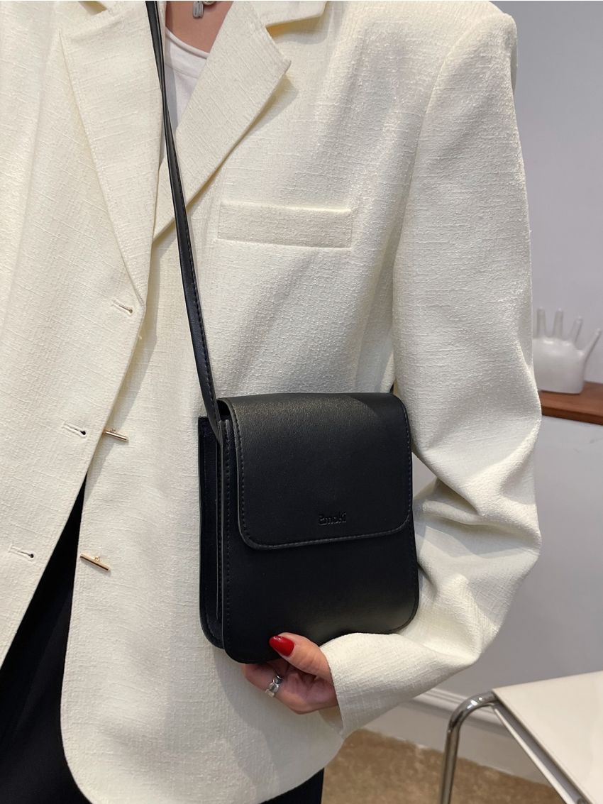 Mini Letter Embossed Flap Square Bag