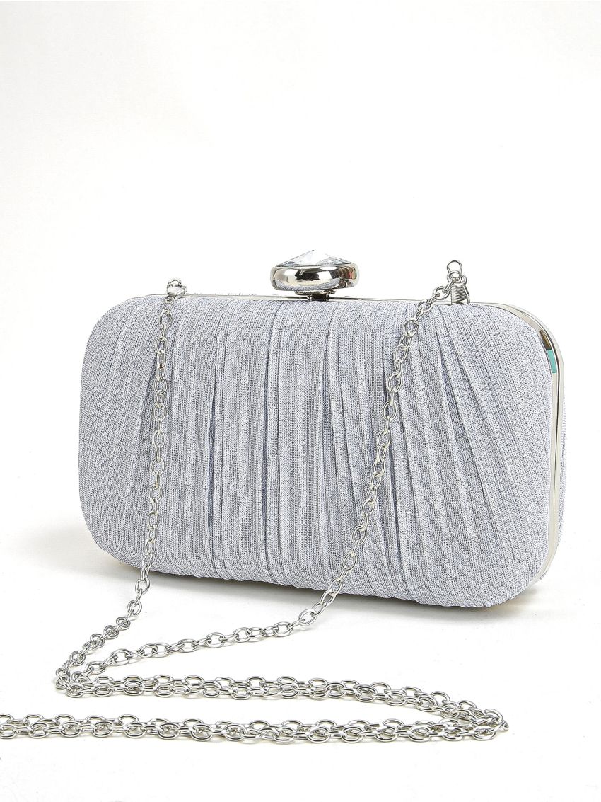 Mini Minimalist Rhinestone Decor Box Bag