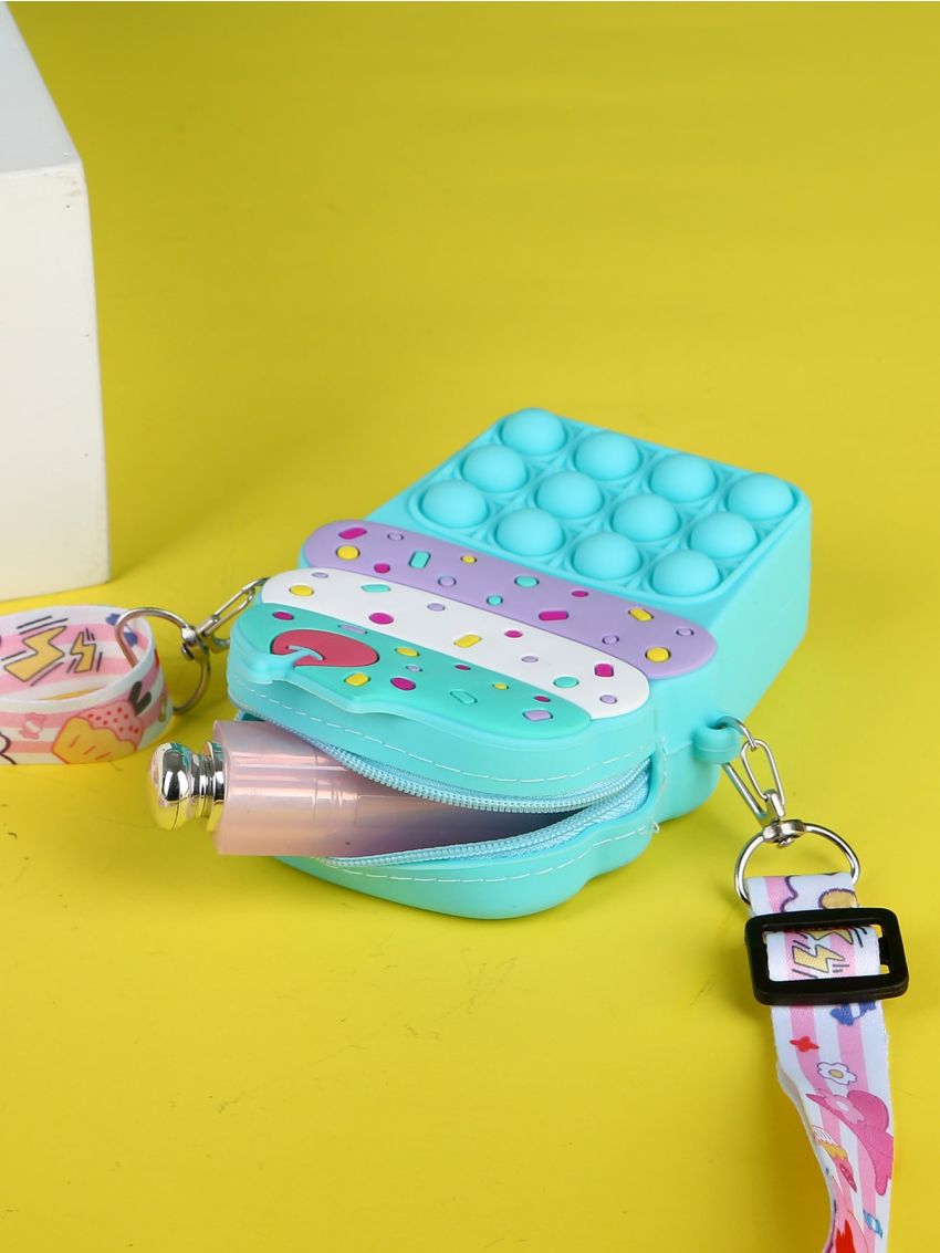 Mini Ice Cream Design Color Block Pop It Bag