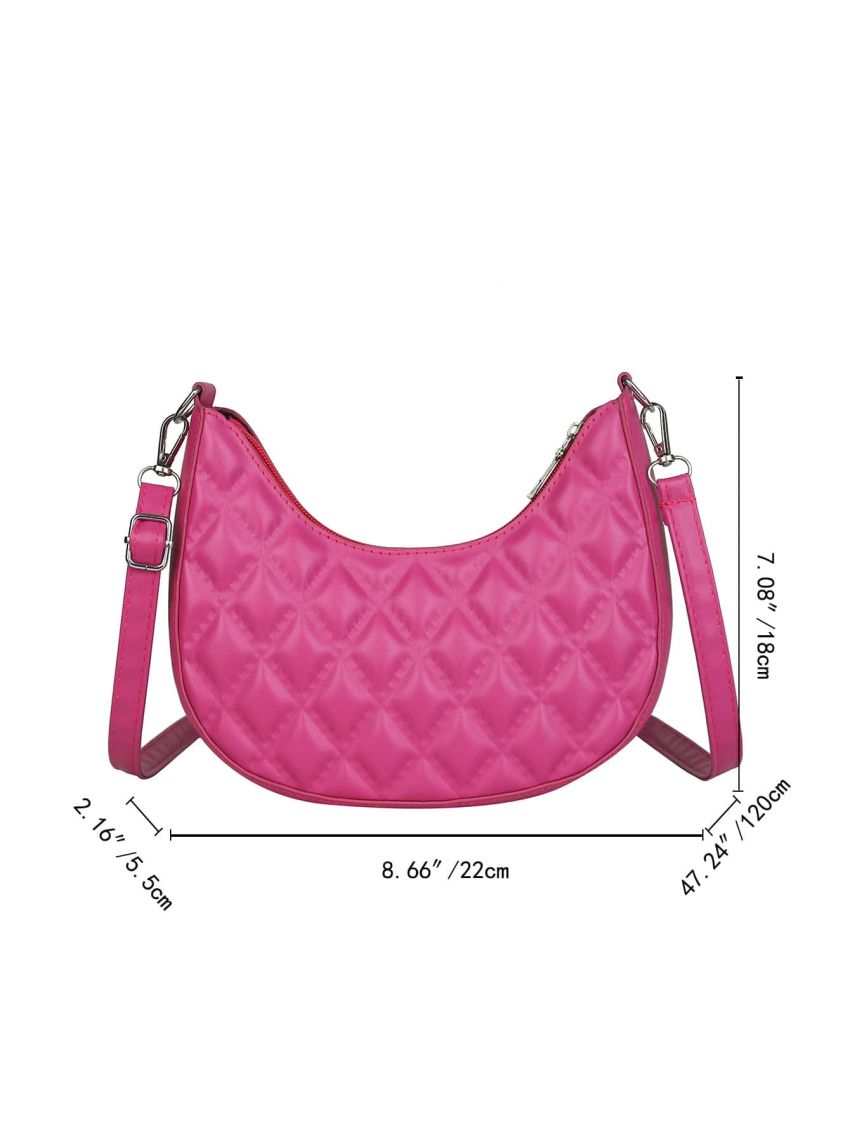 Minimalist Geometric Pattern Saddle Bag