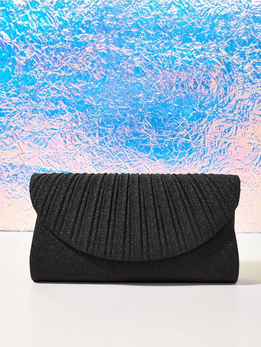 Glitter Flap Square Bag