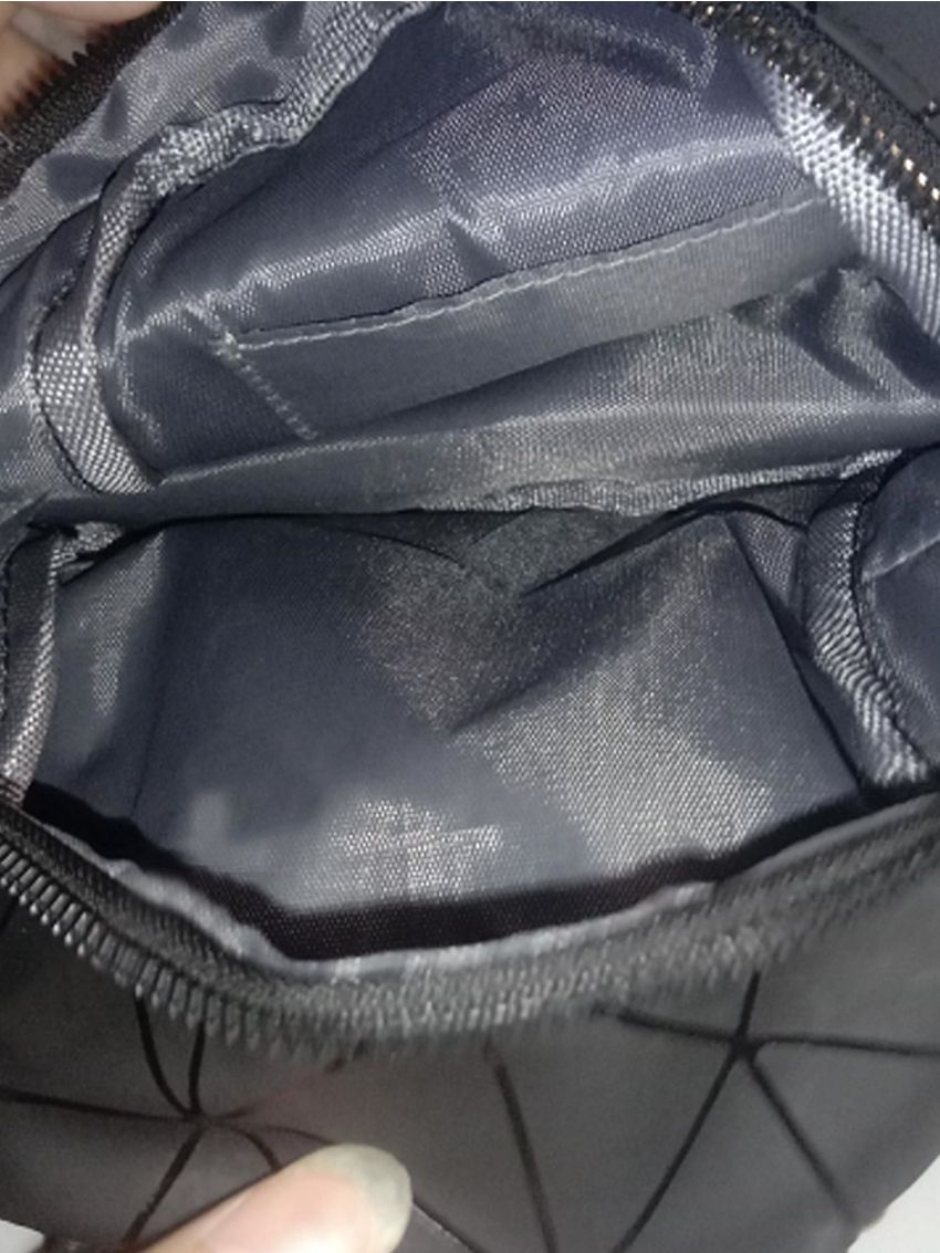 Mini Geometric Pattern Pocket Front Backpack