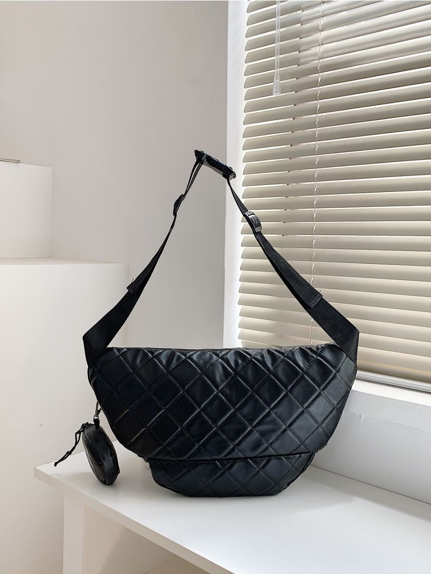 Quilted Fanny Pack With Coin Purse