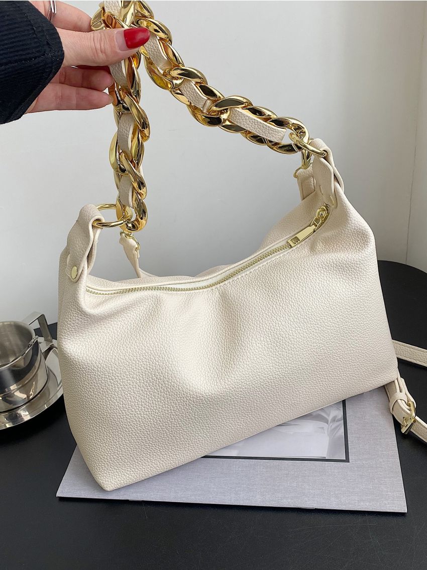Minimalist Chain Baguette Bag