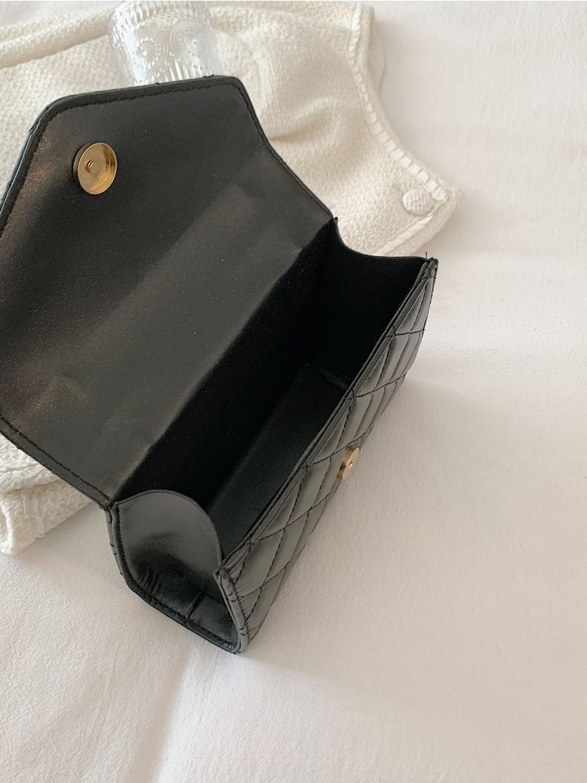 Mini Quilted Flap Chain Square Bag