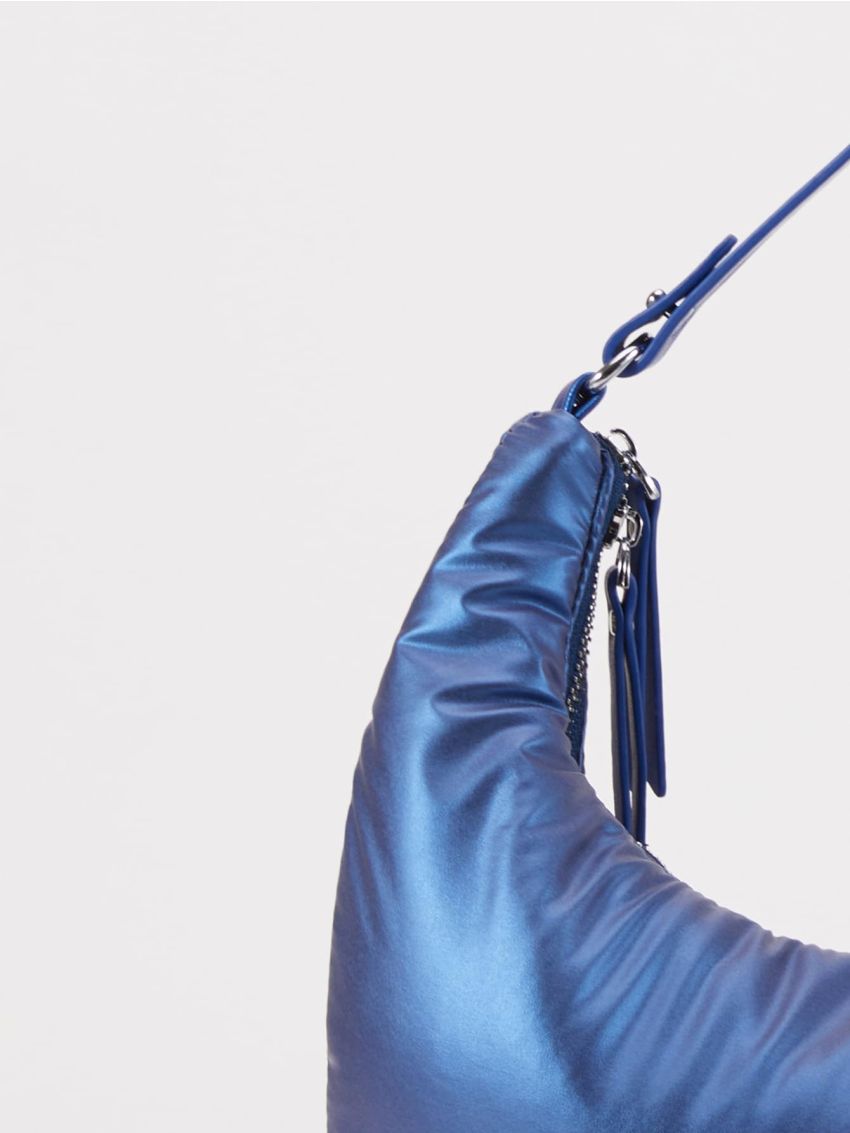 Minimalist Ruched Detail Hobo Bag