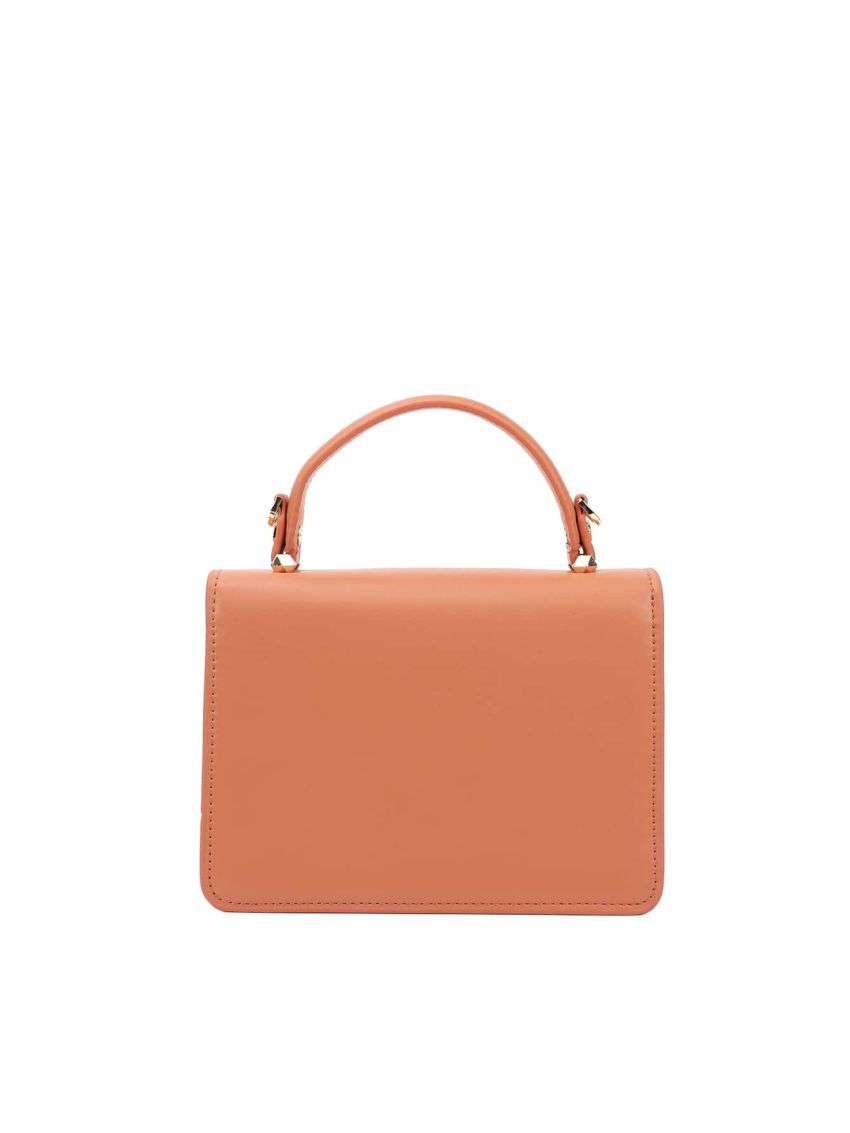 Studded Decor Flap Square Bag