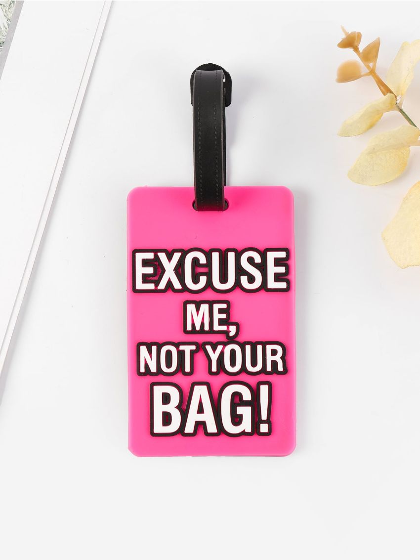 Letter Graphic Luggage Tag