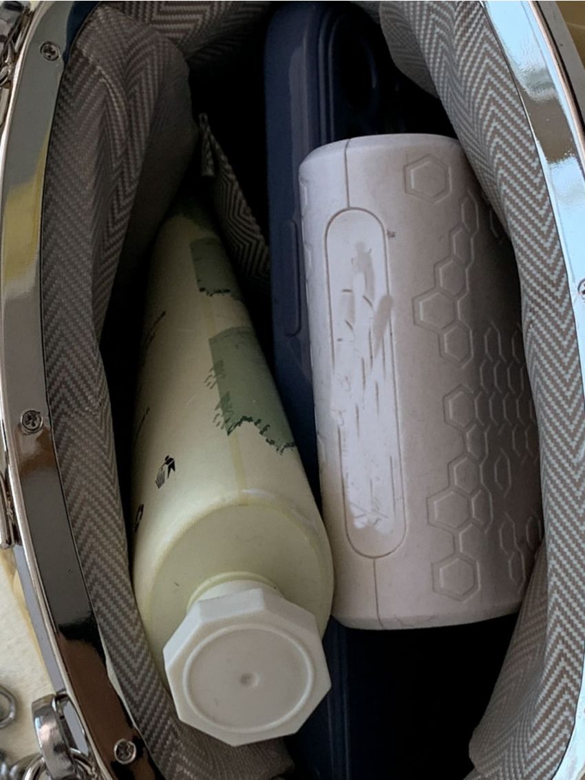 Kiss Lock Chain Ruched Bag