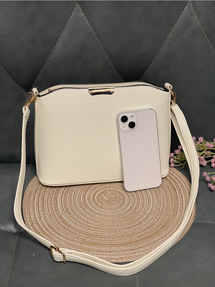 Metal Detail Bucket Bag