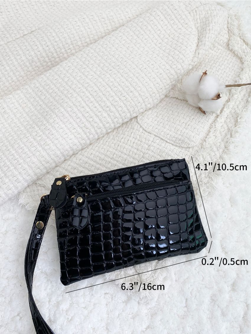 Crocodile Embossed Coin Purse