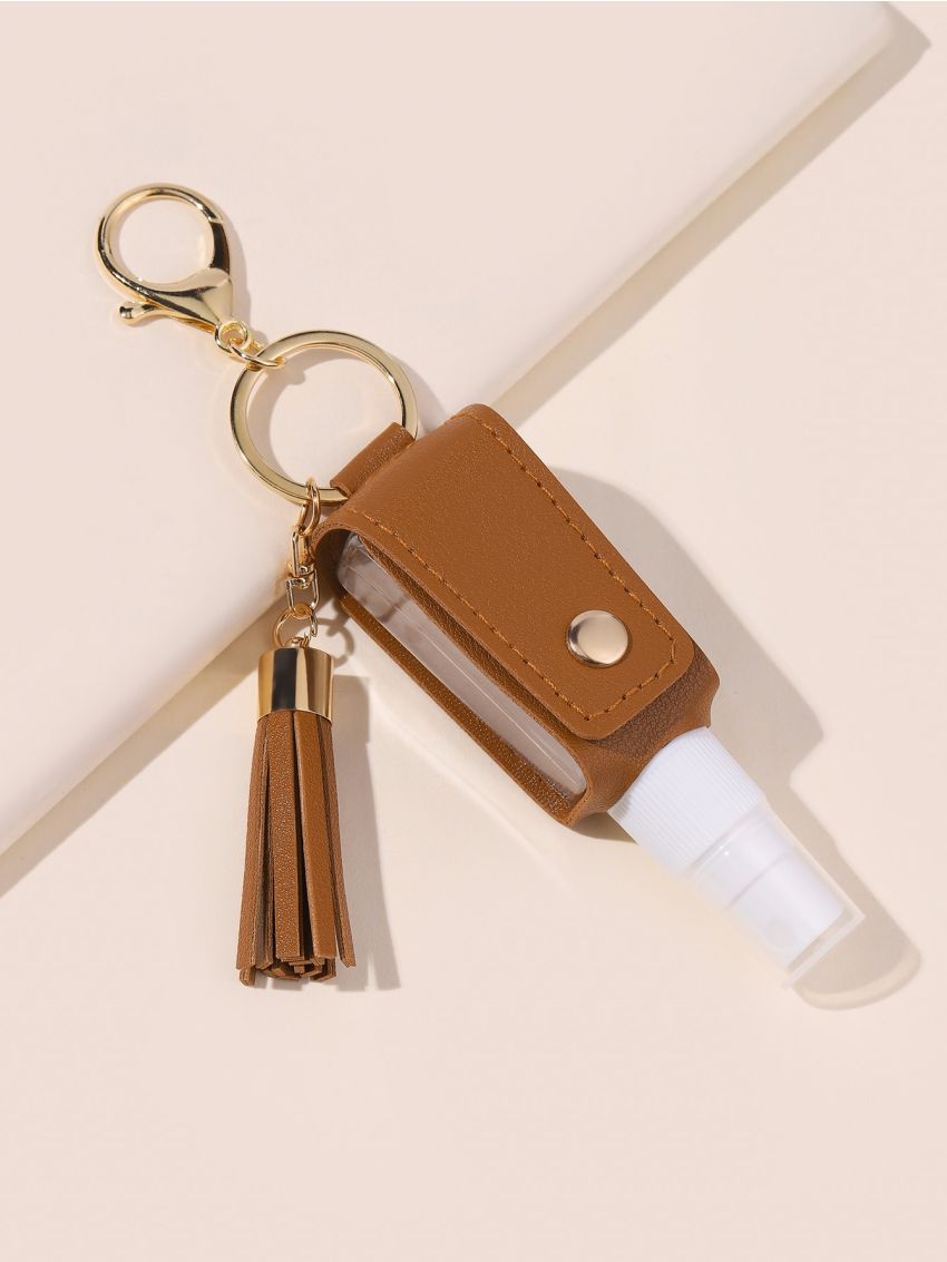 Studded Detail Tassel Decor Bag Charm